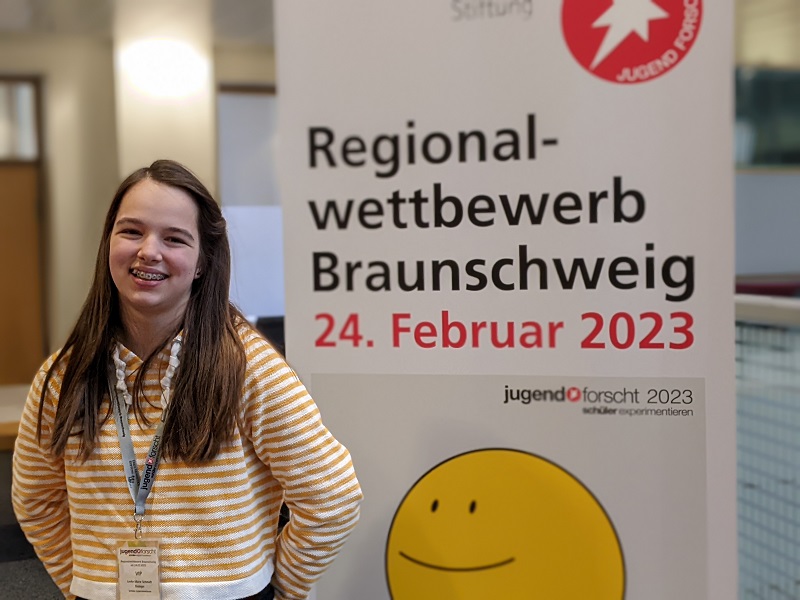 Regionalsieg für Levke Schmidt bei „Jugend forscht – Schüler experimentieren“